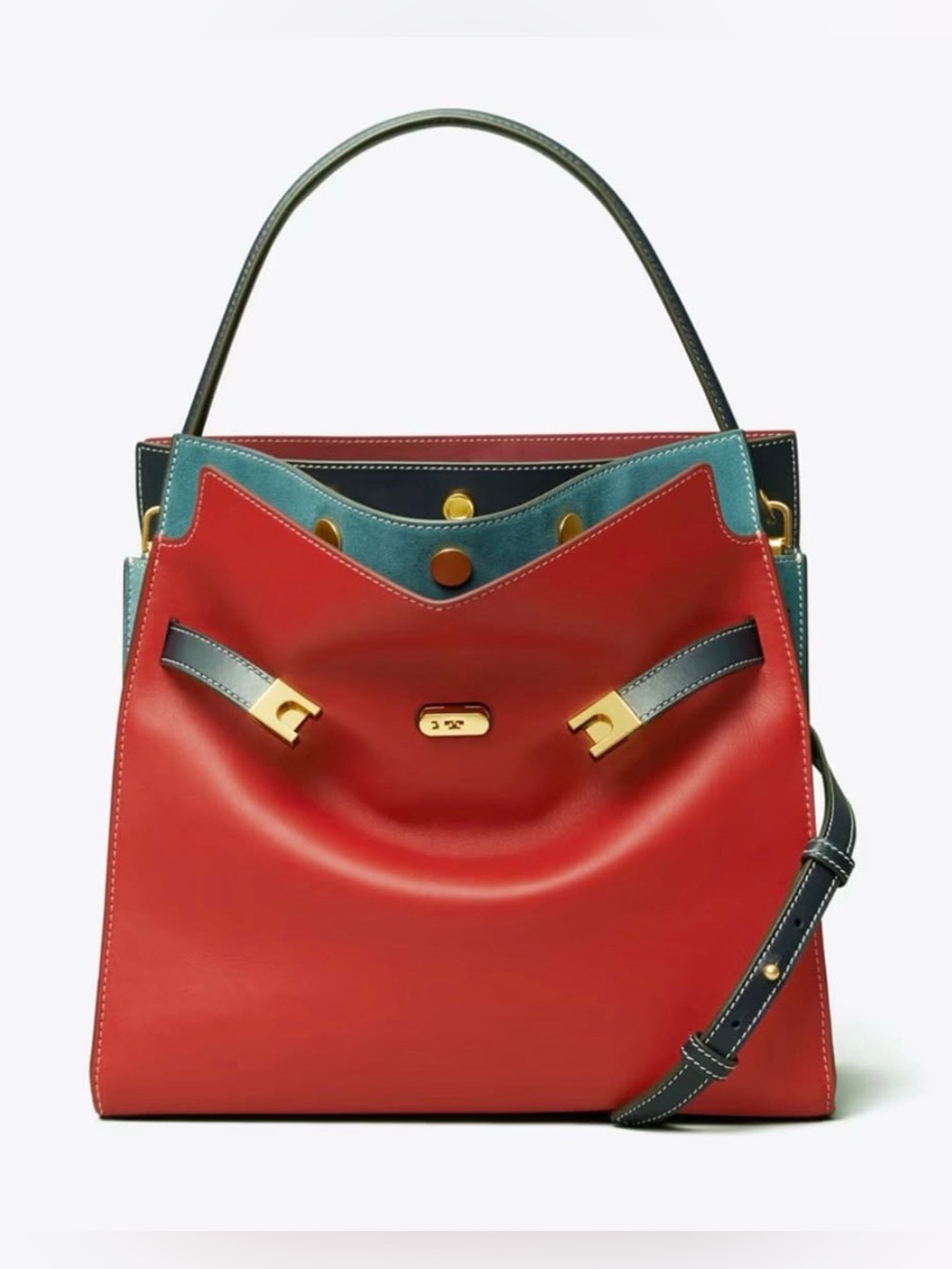 NWT Tory Burch
Tory Burch Small Lee Radziwell Double Bag in Red Apple 🍎